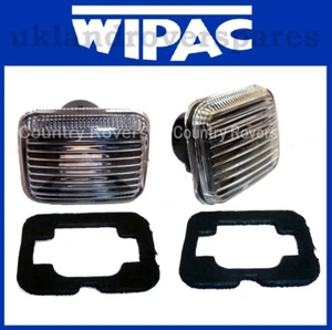 CLASSIC MINI SIDE INDICATOR REPEATERS XGB000060A - CLEAR LENS - WIPAC BRAND - Picture 1 of 5