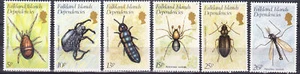 W FAKLAND ISLANDS 1L66-1L71 INSECTS - Picture 1 of 1