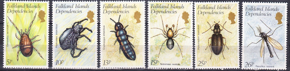 W FAKLAND ISLANDS 1L66-1L71 INSECTS - Image 1 of 1