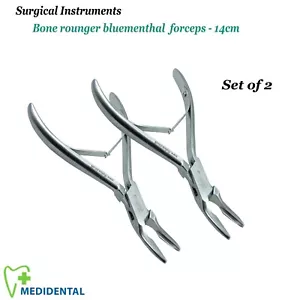 Pinzas quirúrgicas óseas Rongeur bluementhales ortopedia cirugía maxilofacial oral - Imagen 1 de 3