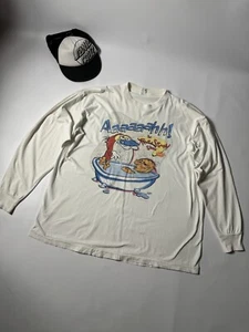 90s Vintage Nickelodeon 1994 Ren & Stimpy Longsleeve - Picture 1 of 4