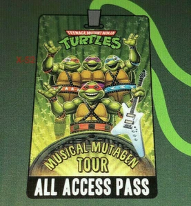 TMNT Musical Mutagen Tour Merch BACKSTAGE PASS Karte Teenage Mutant Ninja Turtles - Bild 1 von 6