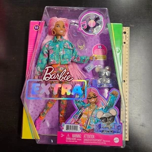 Barbie Extra Puppe # 10 rosa geflochtene Haare Afroamerikaner ARTICULTED GXF09 NEU - Bild 1 von 4
