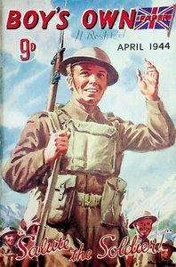 Biggles Desert Spectre Boys Own Magazine WE Johns April 1944 WWII War Vintage - Picture 1 of 8