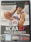 NCAA March Madness '07 Sony PlayStation 2 Video Game PS2 Tested w/Manual CIB