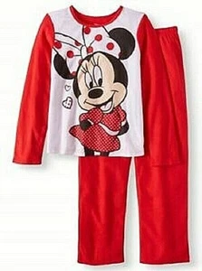 Disney Minnie Mouse Girls Long Sleeve 2-Piece Pajama Set - Picture 1 of 3