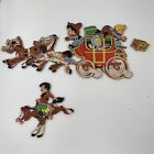 Dolly Toy Nursery Wall Decor Wall Plaque Cowboys Horse Stagecoach 1950's Vintage