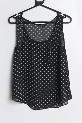 Internacionale Womens Y2K Polka Dot Blouse Top - Black - Size 10 (I56) - image 1 of 3