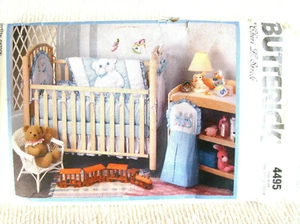 Butterick 4495 baby NURSERY ITEMS sewing pattern Uncut 1989 Cheri Strole design - Picture 1 of 3