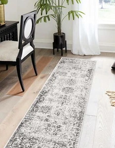 Unique Loom Sofia Collection Area Rug - Casino (2' x 6' 7" Runner, Gray/ Beige) - Picture 1 of 9