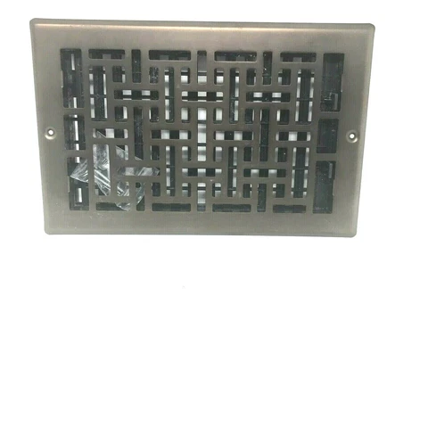 Decor Grates Decor Floor Register, 6x10 Inches Rubbed Bronze Oriental Design Cover