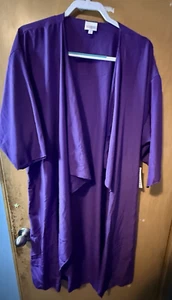LULAROE SHIRLEY Dark Purple KIMONO DUSTER CARDIGAN Cover Up size L NWT - Picture 1 of 4