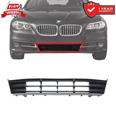 Bumper Grille For 2014-2016 BMW 5 Series Front Textured Black Plastic BM1036149 - Изображение 1 из 4