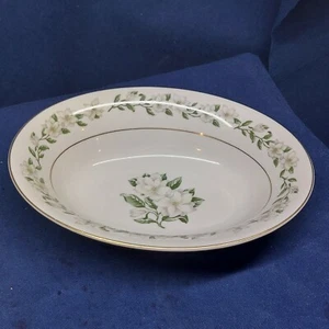 Vintage Princess China Tru-Tone "Bridal Wreath" Oval Serving Bowl Retired USA - Picture 1 of 4