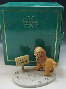 DISNEY CLASSICS COLLECTION LADY AND THE TRUMP LADY IN LOVE FIGURINE MIB COA - Picture 1 of 8