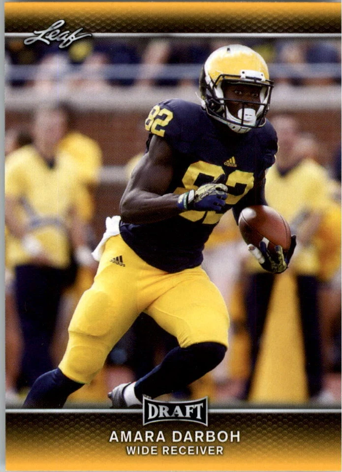 2017 Leaf Draft Gold Football Card Pick - Image 1 of 1