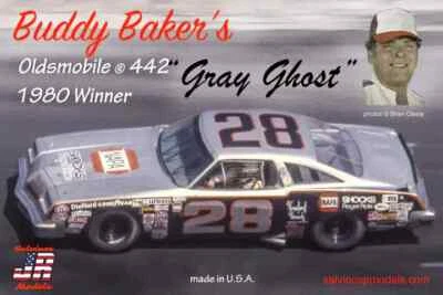 Salvinos JR BBO1980D Buddy Baker Oldsmobile 442 "Gray Ghost" 1980 Winner Kit ... - Immagine 1 di 2