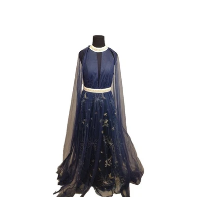 Giffniseti Halter Tule Sun Moon Stars Pegasus Evening Gown Prom Dress Sz Medium - Image 1 of 4