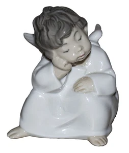 Lladró Figur Engel denkend, (4539) 4" ohne Karton - Bild 1 von 4