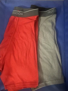 * MEN'S  FRUIT  OF THE  LOOM  BOXER  BRIEFS * 2  PAIRS* SIZE  MEDIUM  UNDERWEAR* - Picture 1 of 5