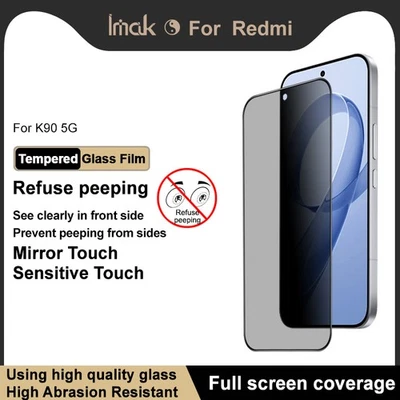 For XiaoMi Redmi K90 5G, imak Privacy Tempered Glass Film Full Screen Protector - Image 1 of 4