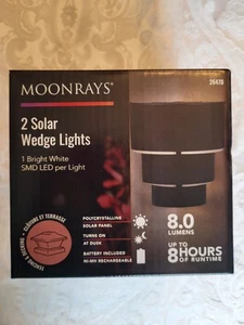 Moonrays 2 Pack Solar Wedge Light 26470 - Picture 1 of 4