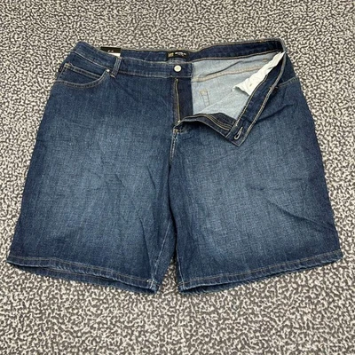 Lee Denim Jeans Shorts Women 20W Medium Blue Relaxed Fit Mid Rise Pocket Outdoor - Image 1 of 4