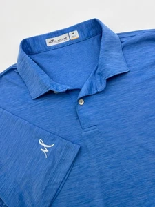 Peter Millar Hemd Herren M blau federleicht Polo Golf Büro bestickt UPF 50 - Bild 1 von 10