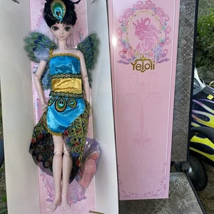 Movimiento conjunto muñeca Yeloli 18 pulgadas pavo real hada anime DM50003 - Imagen 1 de 5