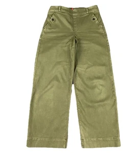 SPANX 20312R Pantalone Donna Twill Elasticizzato Gamba Larga Tg Media Scuro Oliva* - Foto 1 di 9