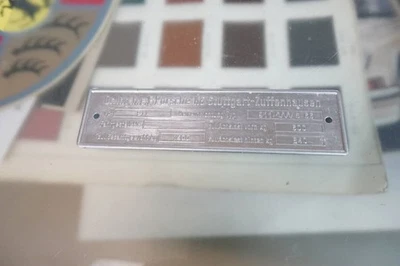 Genuine Porsche 911 Vinyl Plate for Narrow SWB 1965-1969 2.0 91172300919 - Image 1 of 2