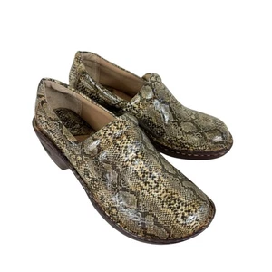 Boc Born Neu ohne Etikett Peggy Schlangenleder Druck Kunstleder Slipper Komfort Clog Größe 8 - Bild 1 von 8