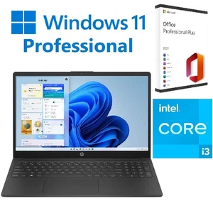 15,6" Notebook HP 15 Intel i3 4,5Ghz 6Kern 8/512GB Windows 11 Pro MS Office 2021 - Bild 1 von 8