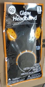 Glow Pumpkin Headband ages 8 and older - Picture 1 of 3