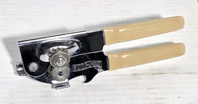 Vintage SWING-A-WAY Swing Away Manual Can & Bottle Opener Ivory Handle USA - Image 1 of 4
