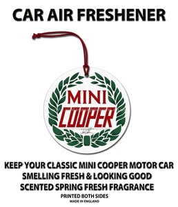 AMBIENTADOR COCHE CLÁSICO MINI COOPER COLGANTE PERFUMADO. - Imagen 1 de 1
