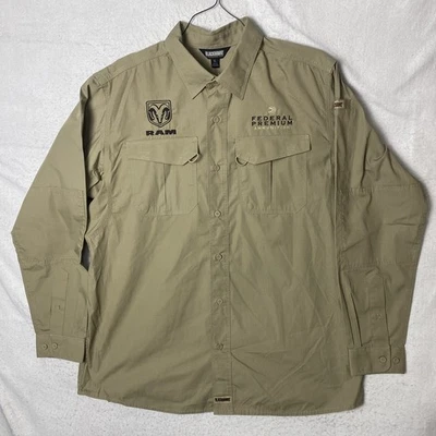 Blackhawk Mens LT2 Tactical Shirt Long Sleeve Khaki Beige RAM Ammunition Size XL - Image 1 of 4