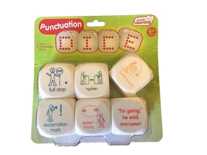 Junior Learning Punctuation Dice Grades 2-6 Ages 6+ - Picture 1 of 2