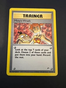 Misty's Wrath 114/132 Gym Heroes Pokémon LP illimitato - Foto 1 di 2