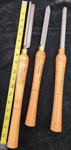 Benjamins's Best -- Set Of 3 -- Used HSS Wood Turning Chisels Lot 3288 - Picture 1 of 5