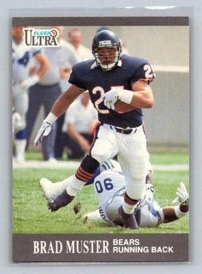 Brad Muster #158 1991 Ultra Chicago Bears - Image 1 of 2