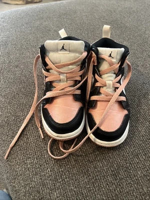 Nike Air Jordan 1 shoes Toddler 10CMid Light Madder Root Pink DM9079-108 sneaker - Image 1 of 4