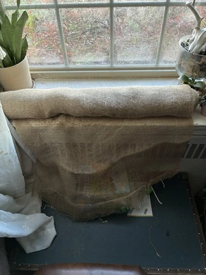 Pasillo de arpillera natural corredor 100 pies x 36" para decoración de recepción de fiesta de boda Foto 1 de 4