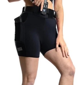 WE THE PEOPLE DAMENHOLSTER XS DEFENDER TAKTISCHE SHORTS schwarz VERDECKTES TRAGEN - Bild 1 von 6
