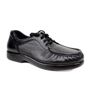 Mocasines con cordones SAS Take Time Oxfords trípad de cuero negro para mujer talla 9,5 - Imagen 1 de 10