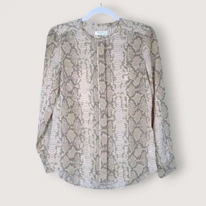 EQUIPMENT Femme Silk Snakeskin Print Blouse Size XS - Picture 1 of 8