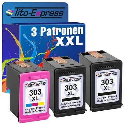 Patronen für HP 303 XL Envy Inspire 7200e 7220e 7920e Photo 6220 6230 6234 7134 - Bild 1 von 4
