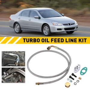 Turbo Oil Feed Line Kit Fit For T3 T4 T60 T61 T70 Turbo 2001-2008 PNT 41inch - Bild 1 von 7
