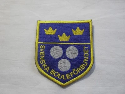Sweden Boule Federation / Svenska Bouleförbundet embroidered patch - Image 1 of 2