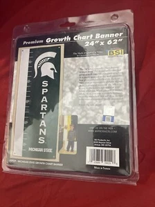 NCAA Michigan State University Spartans GROWTH CHART BANNER (WTF89) - Picture 1 of 2